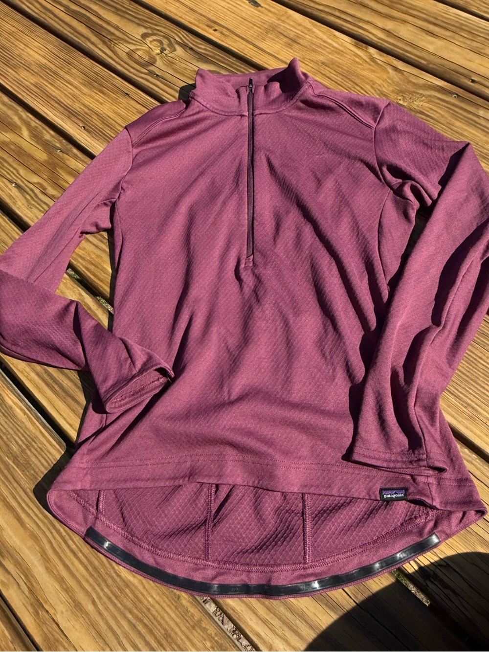 Patagonia Quarter-Zip Sport Pullover in Burgundy/Plum